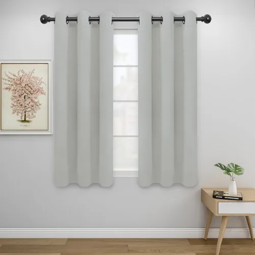 Vista 53 de Easy-Going - Cortinas opacas para dormitorio, aislamiento térmico sólido con ojales, cortinas de ventana para reducción de ruido, cortinas