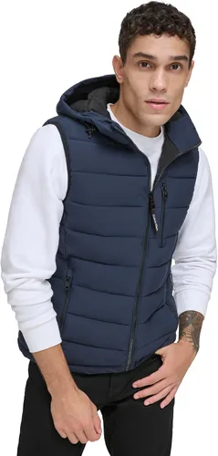 Vista 2 de Calvin Klein Men's Lightweight Packable Hooded Puffer Vest