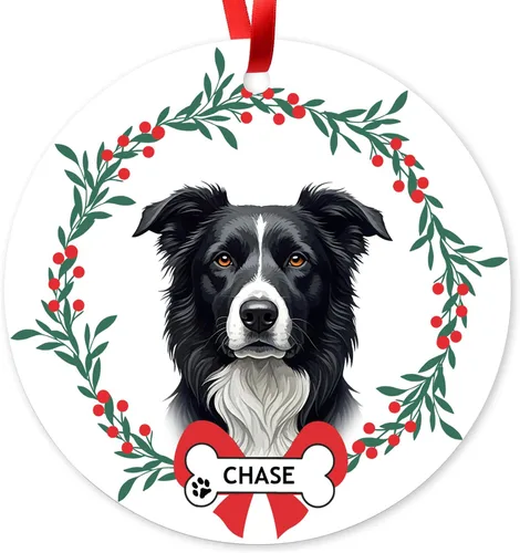 Vista 22 de Adorno de Navidad personalizado de Beagle, adorno personalizado con nombre de mascota, regalos para los amantes de los perros Beagle, decoración