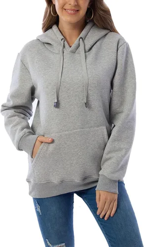 Vista 4 de Malajisi Sudadera con capucha para mujer, forro polar, sherpa, para invierno, casual, ajuste holgado