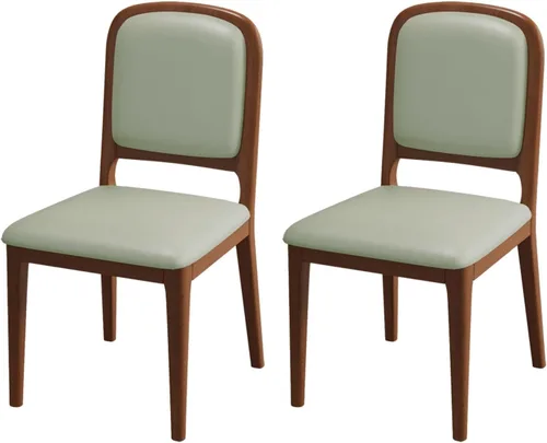 Vista 15 de Solid Wood Dining Room Chairs Minimalist,Kitchen Chairs with Soft Padded Back,Living Room Chair for Office Reading,Wood Frame,Armless Vanity