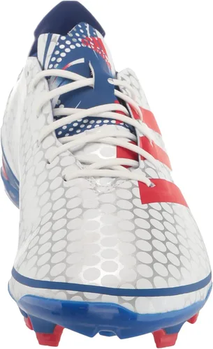 Vista 2 de adidas Tenis de fútbol de tierra firme unisex para niños, BlancoTeam Colleg RedTeam Royal Blue, 4.5 Big Kid