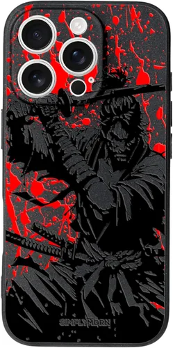 Vista 44 de SIMPLYMDRN Funda delgada para iPhone 12 Pro Max, diseño de guerrero, funda genial para hombres, funda de soldado de combate, delgada y flexible