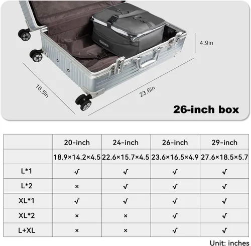 Vista 44 de TABITORA - Estantería portátil y plegable de gran capacidad con ganchos para colgar, ideal como almacenamiento para viajes