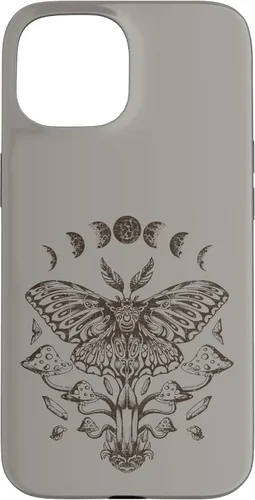 Vista 6 de Fairy Grunge Fairycore Aesthetic Goth Luna Moth Mushroom Case for iPhone 17