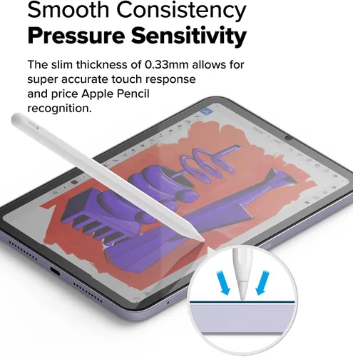 Vista 5 de Ringke Protector de pantalla de vidrio templado compatible con iPad Mini 6 (6ª generación) y protector de pantalla para iPad Mini A17 Pro, vidrio