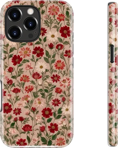 Vista 79 de bemal Funda para iPhone 12 Mini, estética, vintage, floreciente, peonía, concha, femenina, compatible con MagSafe, moderna, única, moderna, moderna