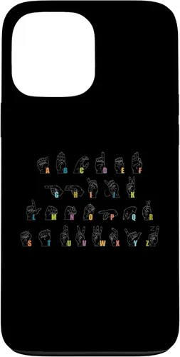 Vista 24 de Sign Language Alphabet Design Case for iPhone 17
