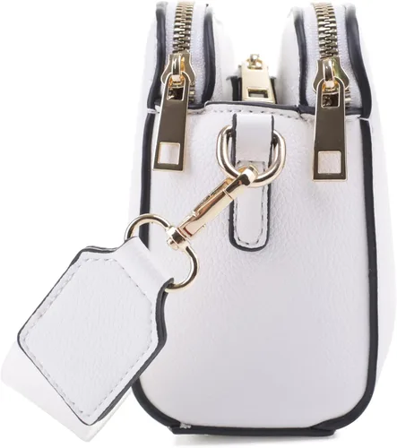 Vista 3 de EVVE Bolsa cruzada pequeña con triple cremallera para cámara con correa ancha para guitarra