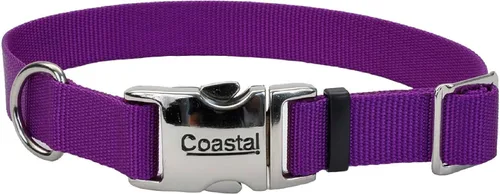Vista 37 de Coastal Collar de perro ajustable para mascotas con hebilla de metal, cómodo collar de perro resistente a la decoloración con cierre a presión Negro