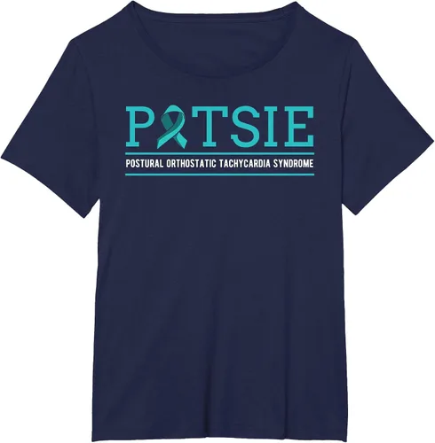 Vista 39 de POTS Dysautonomia Turquoise Ribbon Autonomic Dysfunction T-Shirt Asphalt Grey