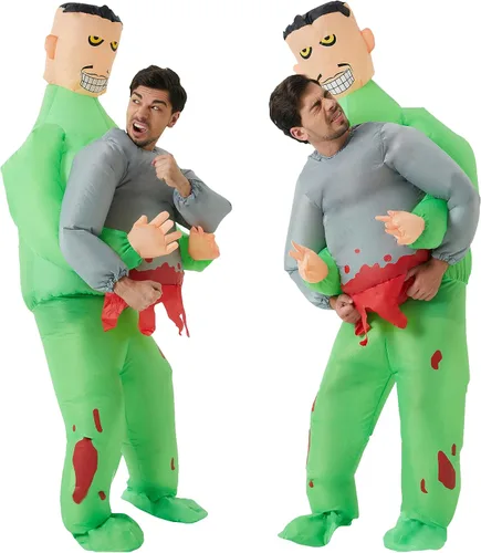 Vista 7 de DeHasion Disfraz inflable de Halloween para Navidad, disfraz inflable de Navidad para adultos, NavidadHalloween