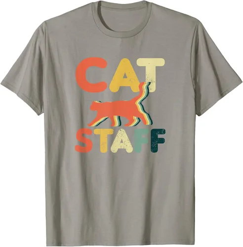 Vista 24 de Cat Servant Design Vintage Retro Staff Gift T-Shirt for Men Women
