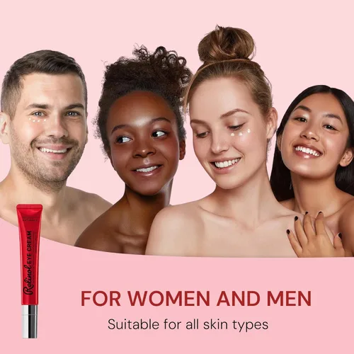 Vista 8 de Crema de ojos Retinol antienvejecimiento: tensor instantáneo de ojos y crema hidratante reparadora de arrugas - Tratamiento de bolsas debajo