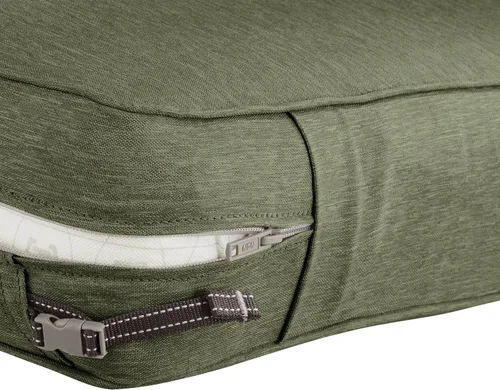 Vista 5 de Classic Accessories Montlake FadeSafe - Juego de cojines resistentes al agua para patio, 23 x 23 x 5 pulgadas (asiento), 21 x 20 x 4 pulgadas
