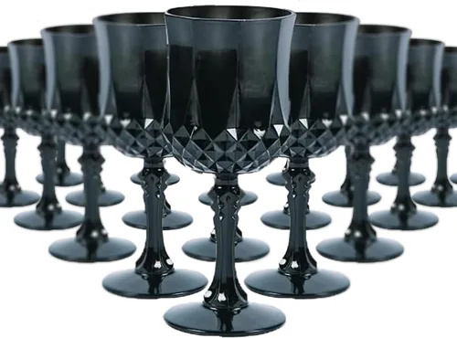 Vista 20 de Fun Express Copas de vino de plástico sin BPA con estampado ámbar, 12
