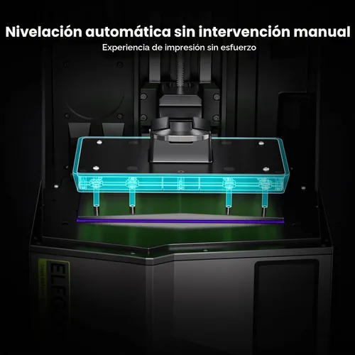 Vista 4 de Impresora 3D de resina ELEGOO Saturn 4 12K, impresora de resina Mono LCD de 10 pulgadas con sensor mecánico inteligente, nivelación automática