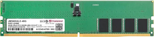 Vista 14 de Transcend Memoria RAM DDR5 de 16 GB, 4800 MHz UDIMM, compatible con Intel y AMD Ryzen, módulo de memoria de computadora de escritorio, ECC PC5-38400
