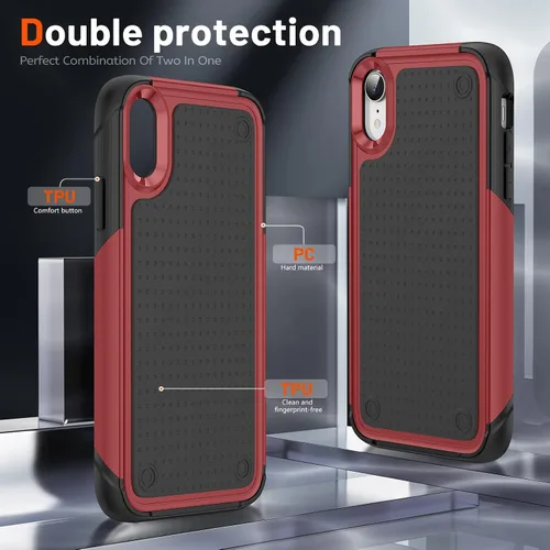 Vista 278 de Jeylly Funda para iPhone SE/Funda para iPhone 5S, Exterior de Plástico Duro que Absorbe Golpes + Interior de Silicona de Goma Defensor contra