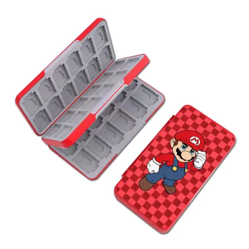Vista 160 de PERFECTSIGHT Switch Game Case Compatible with Nintendo Switch Game Holder for Switch OLED/ Lite Game Card Case Cartridge with 24 Slots Game Card