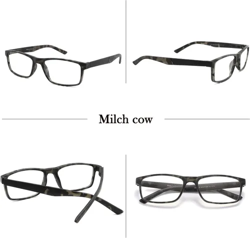 Vista 2 de Lentes de lectura con bloqueo de luz azul para mujeres y hombres, bisagra de resorte para computadora