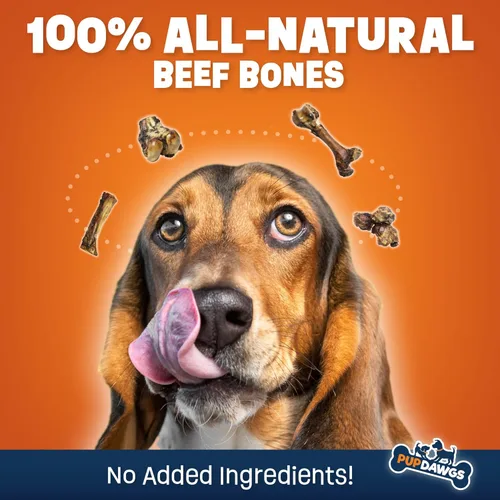 Vista 7 de Huesos de perro de un solo ingrediente, fabricados en Estados Unidos, huesos de fémur de carne de res, huesos naturales para masticadores agresivos
