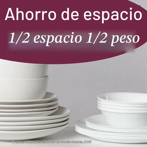 Vista 6 de Corelle Vitrelle - Juego de 6 cuencos Ramekin de 6 onzas, color blanco