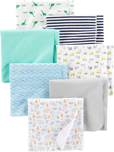 Vista 9 de Simple Joys by Carter's - Paquete de 7 mantas de franela para bebés unisex