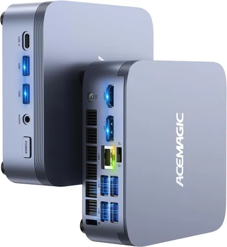 Vista 9 de ACEMAGIC M5 Mini PC con Windows 11 Pro Intel Core 14500HX Mini Computadoras 32GB RAM 1TB SSD, 55W HX-Class Processor 4.9GHz Mini PCTriple 4K