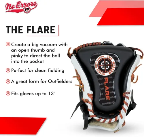 Vista 8 de No Errors WebGem Fielder’s Glove Care System – Formation & Break-in Tool for Baseball Mitts, Holds Shape, Essential Gear, Gift for Players