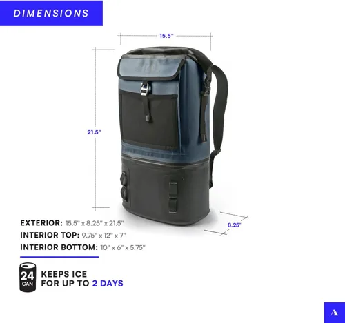 Vista 4 de Titan by Arctic Zone Deep Freeze Welded Backpack Cooler