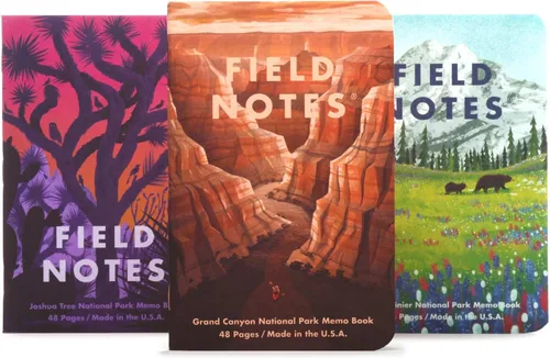 Vista 11 de Field Notes: Paquete Original de Kraft de 3 - Papel Mixto (1 Gráfico/Cuadrícula, 1 Rayado/Lineado, 1 Liso/Blanco) Cuadernos de Notas - Cuadernos