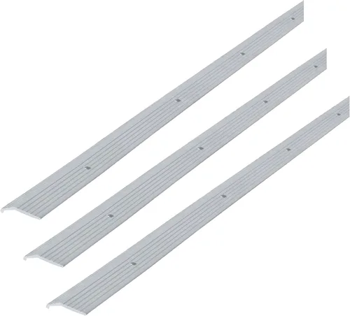Vista 11 de MD - Moldura de alfombra de construcción, aluminio plateado, 7/8 pulgadas x