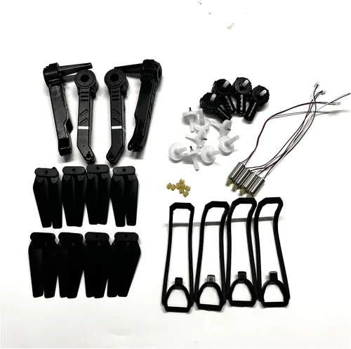Vista 6 de Fit for E88 Teng1 E88pro RC Drone S89 Quadcopter Spare Parts Arm Propeller Blade Guard Gears Engine Replacement Accessories(Burgundy)