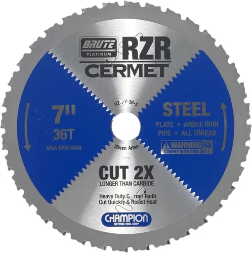 Vista 12 de Champion Cutting Tool Corp - Hoja de sierra circular de 5-3/8 pulgadas, 50T (RZR-538-50-ST), acero inoxidable