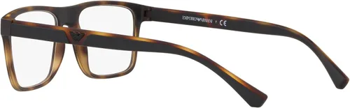 Vista 5 de Emporio Armani Mens EA4115 Rectangular Eyewear Frames With Two Interchangeable Sun Clip-ons Habana mate/transparente/marrón claro/gris oscuro