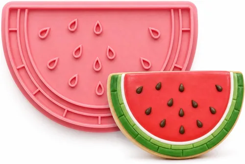 Vista 19 de Cortadores de galletas de manzana con sello en relieve 3D impreso en forma de fruta de ácido poliláctico de 3 pulgadas, suministros para hornear