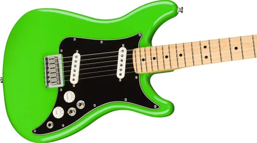Vista 4 de Fender Player Lead II - Guitarra eléctrica, con 2 años de garantía, verde neón, diapasón de arce