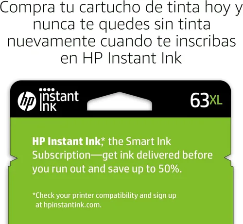 Vista 3 de HP Cartucho de tinta tricolor de alto rendimiento 63XL Funciona con la serie de impresoras: DeskJet 1112, 2130, 3630; Envy 4510, 4520; OfficeJet