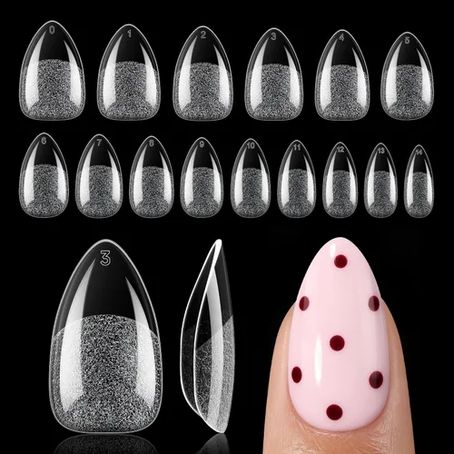 Vista 16 de UNA GELLA Puntas de uñas de gel cortas ovaladas, 150