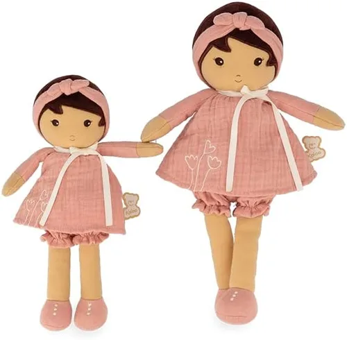 Vista 9 de Kaloo - Tendresse - Mi primera muñeca de tela Amadine (grande) - Abrazarse con juguetes de peluche - Forever Friend para niños - Fomenta el juego