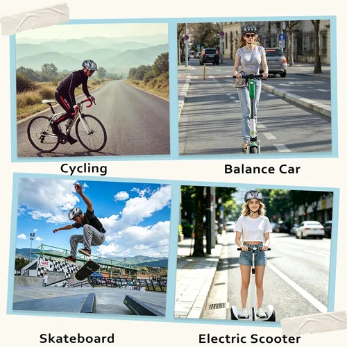 Vista 5 de Casco de bicicleta para hombre adulto, protección de seguridad
