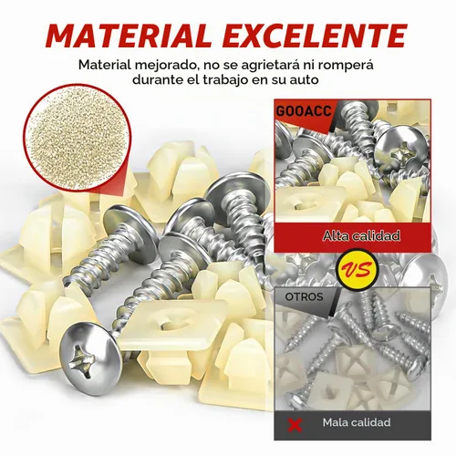 Vista 4 de Nilight Kit de tornillos para matrícula, tornillos de acero inoxidable con Kit de tornillos para placa de matrícula de 10