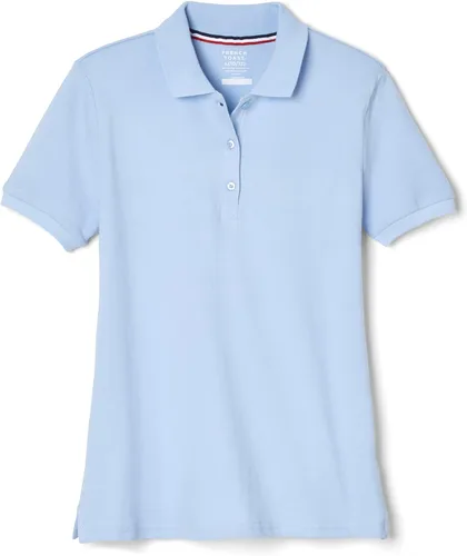Vista 10 de French Toast Women's Juniors' Short Sleeve Stretch Pique Polo Shirt