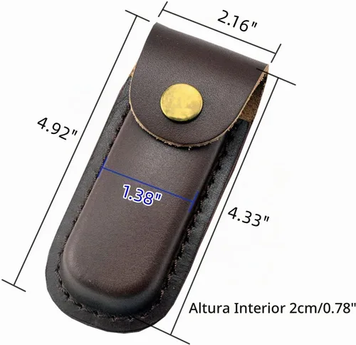 Vista 2 de Funda multiherramienta, Funda de cuero para cuchillos multiherramientas, estuche de bolsillo para cinturón, Funda para cinturón de bolsillo, Funda