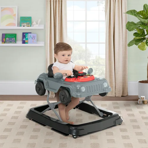 Vista 2 de Andador de actividades Jeep Wrangler de Delta Children, color gris