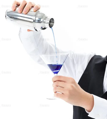 Vista 4 de AUEAR, Pequeña coctelera de acero inoxidable 8,4 onzas/8.5 fl oz Martini Shakers Bar Herramientas Plata