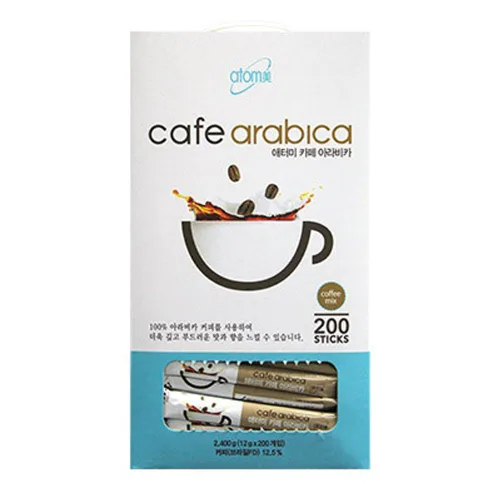 Vista 4 de Atomy 200 Sticks Café Arábica Mezcla instantánea de café arábica y caseína natural