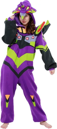 Vista 6 de SAZAC Kigurumi - Evangelion Unit-01 - Eva-01 - Mono de Halloween - Adulto