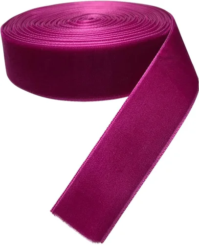 Vista 8 de Chenkou Craft 5 yardas de cinta de terciopelo para decoración navideña y embalaje artesanal